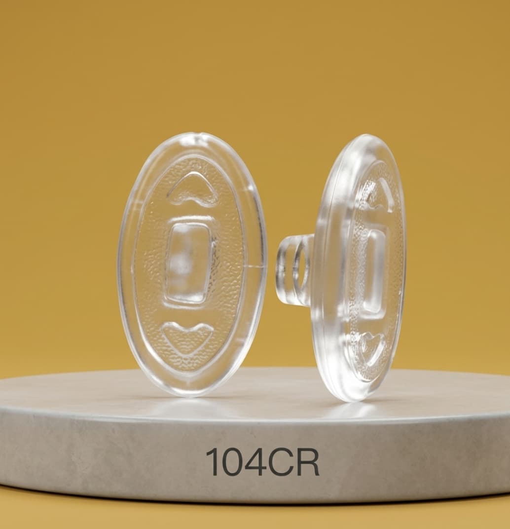 Nosepads, 13mm, 1 pair — wholesale nosepads & screws (104CR)